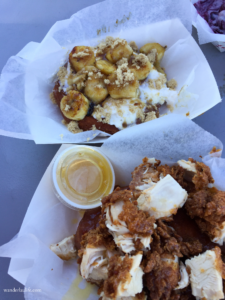 An Austin weekend includes eating The Mother Clucker and Funky Monkey donuts at Gourdoughs’s.