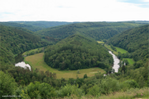 Le Tombeau du Géant from the viewing platform.