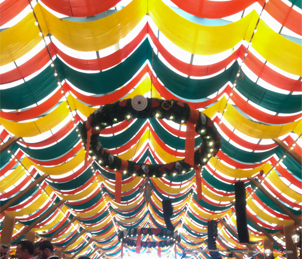 One of the tents in Oide Weisen at Oktoberfest.