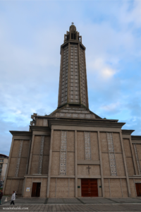 An empty front entrance of Joseph’s Church. 