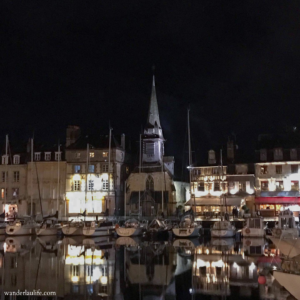 An iconic view of the harbor in Honfleur, France during our visit in Normandy. 